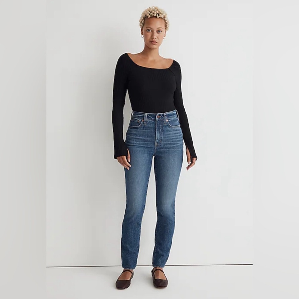 Madewell Curvy Perfect Vintage cigarette style Jean, 25P, NEW with magic pockets